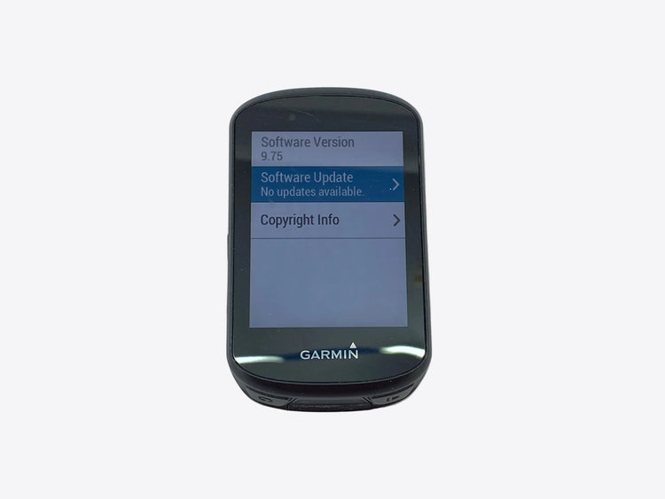 software version screen
