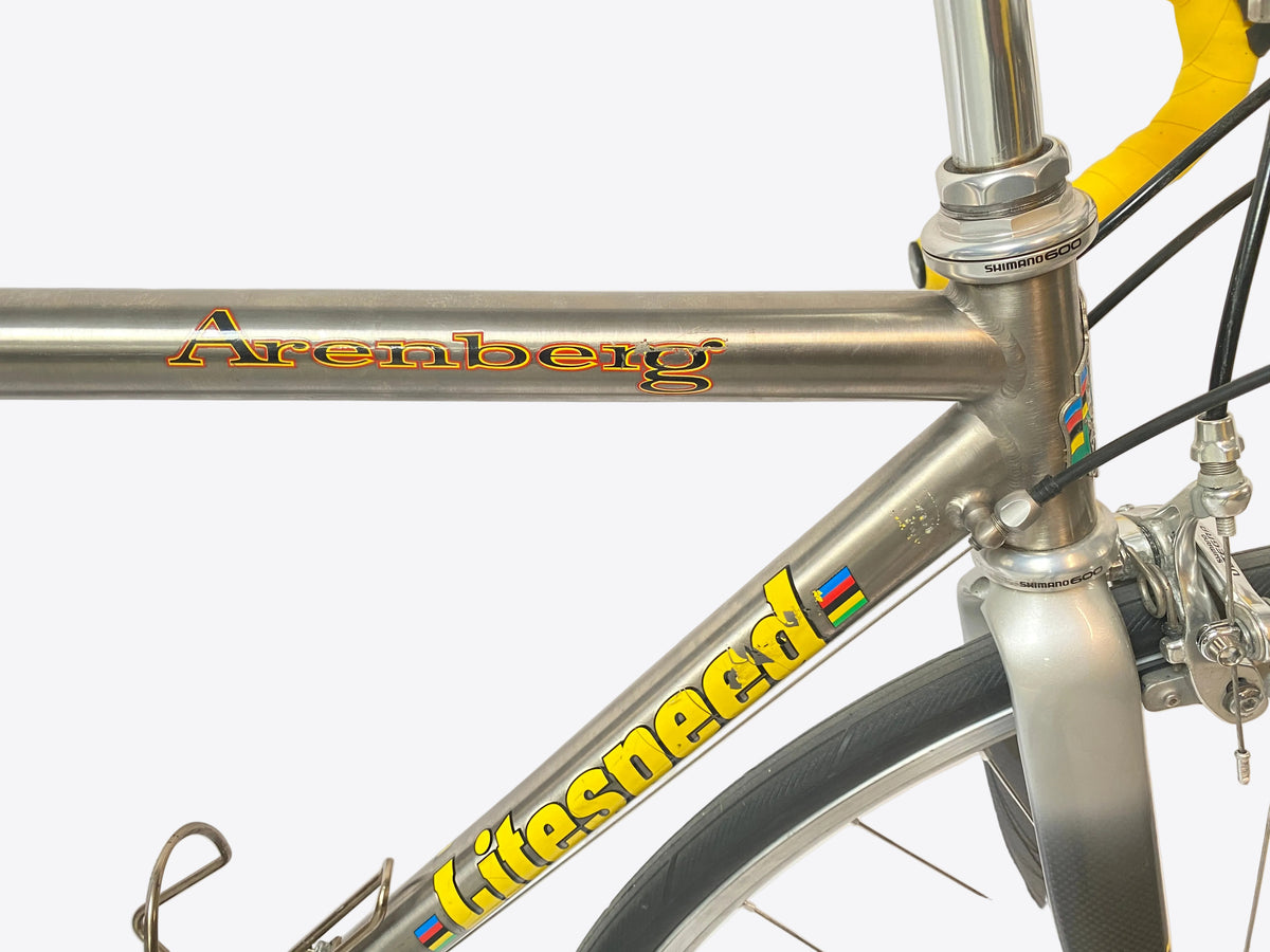 view of the head tube and decals