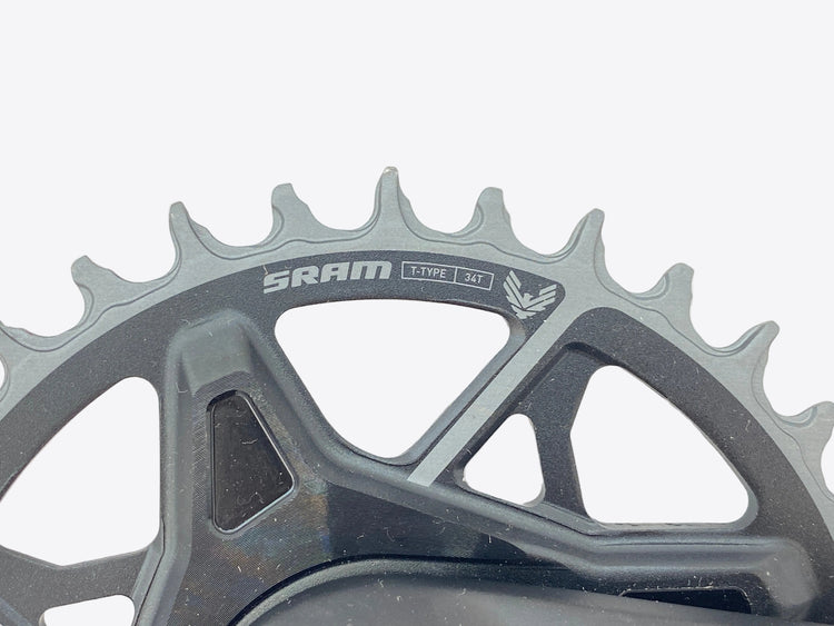 close up of the chainring