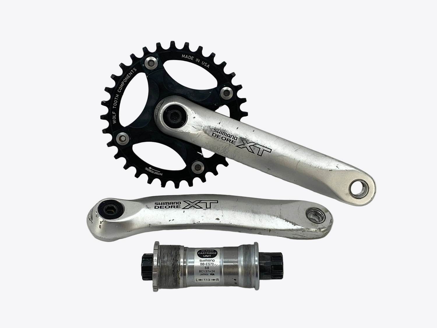 main view of the crankset