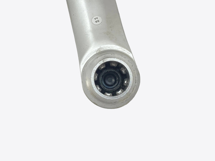 close up of the left crank arm interface