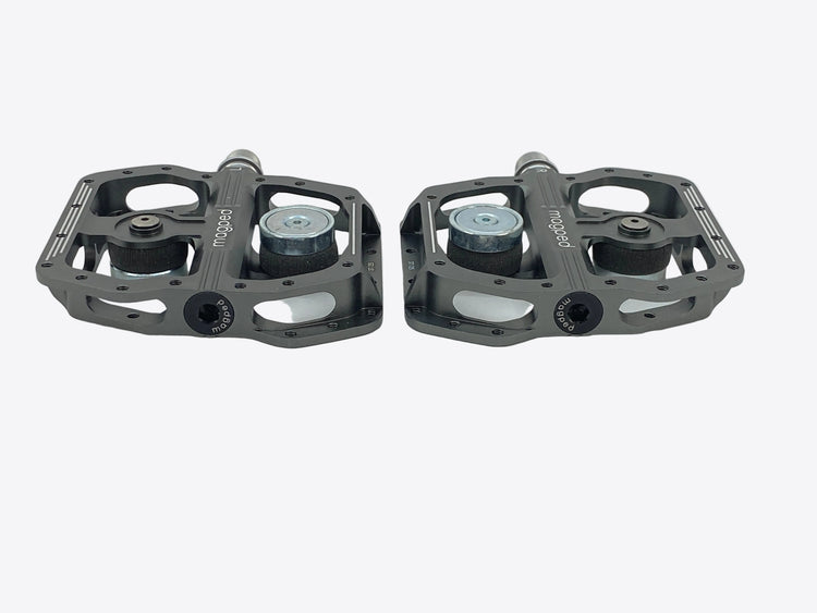 side view of the pedals