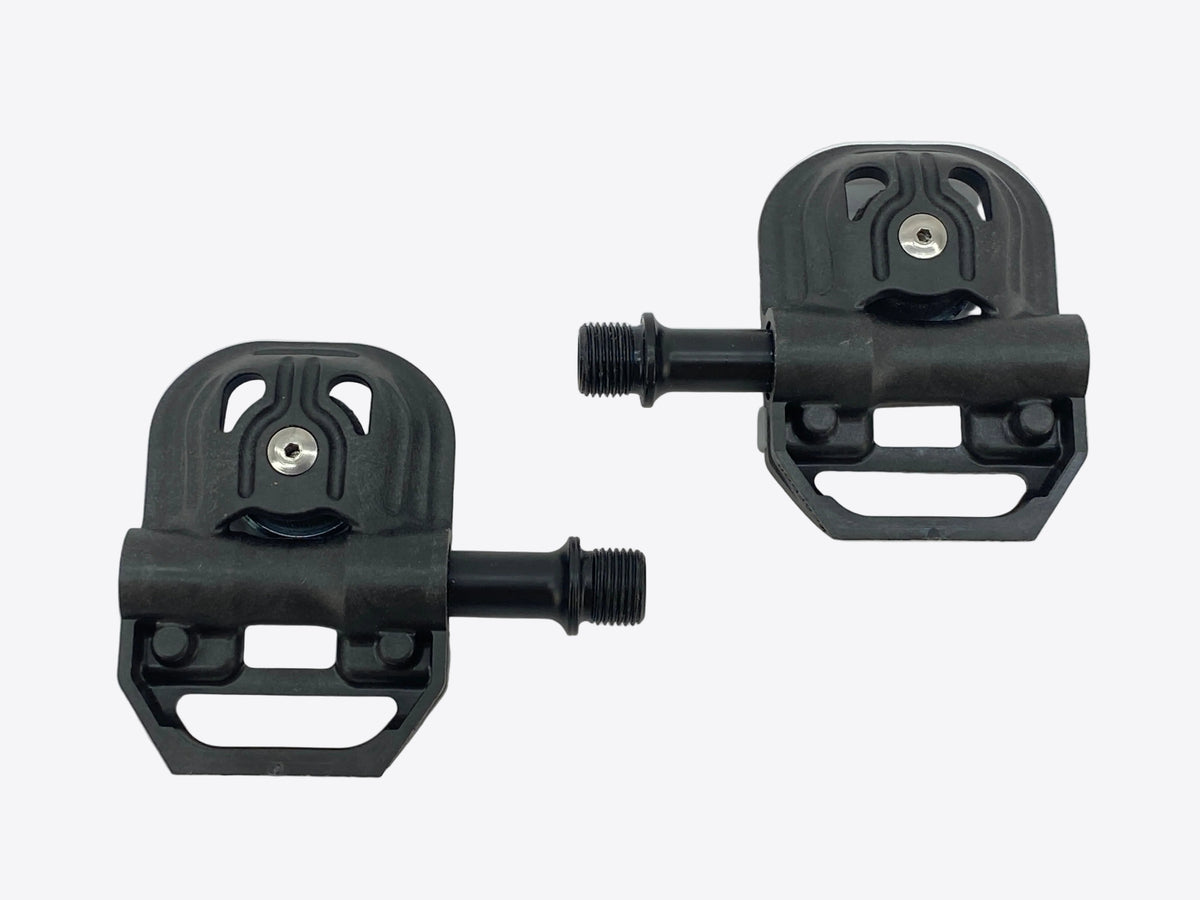 underside view of the pedals