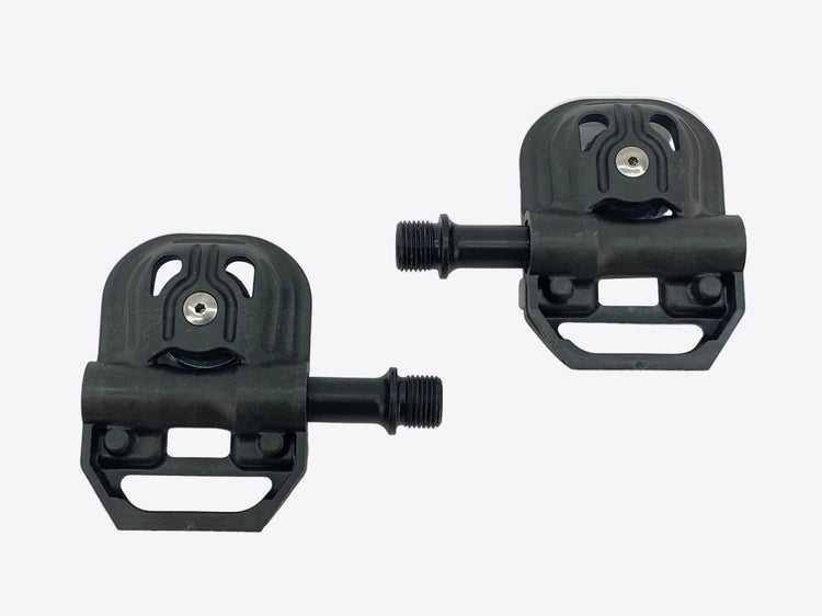 underside view of the pedals