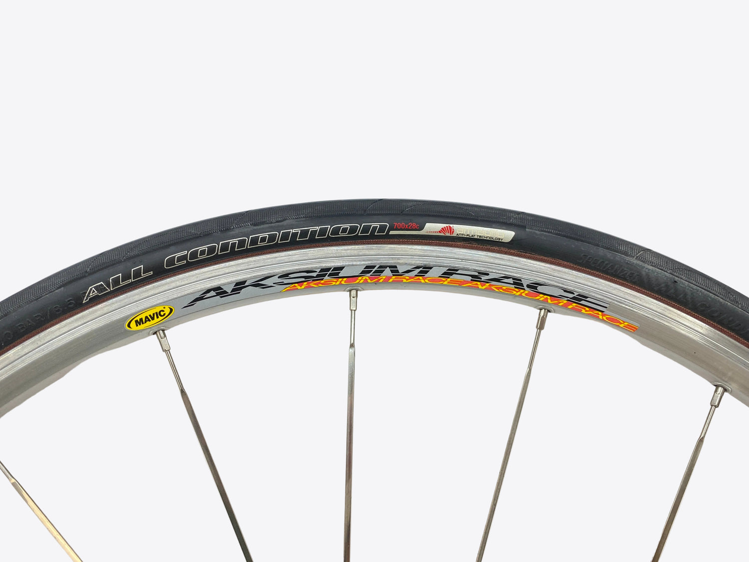 close up of the rim label