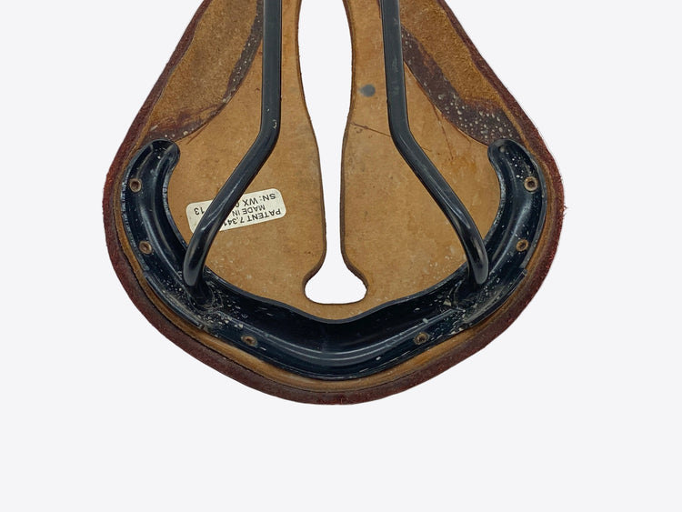 underside view of the saddle