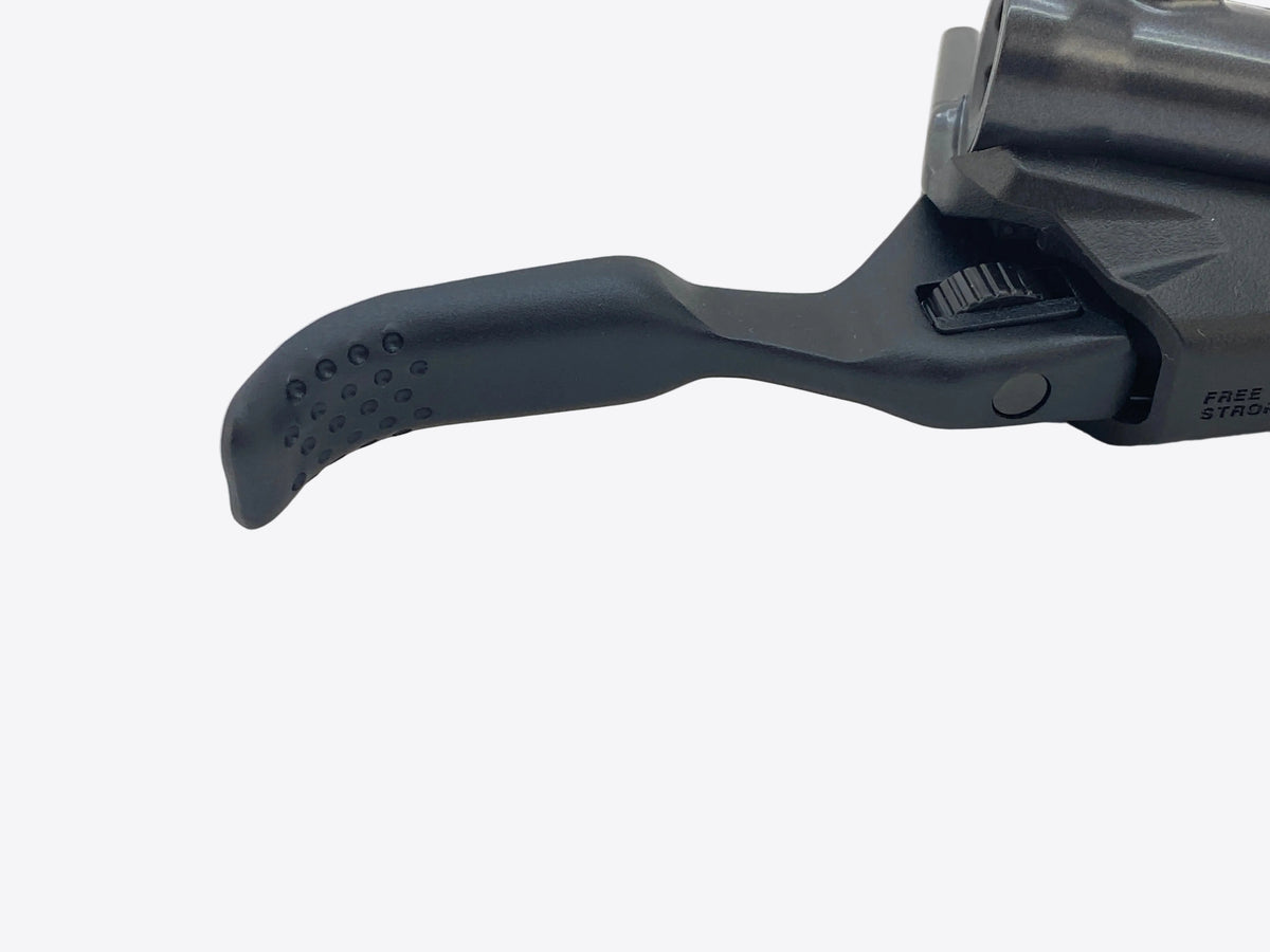 close up of the lever blade