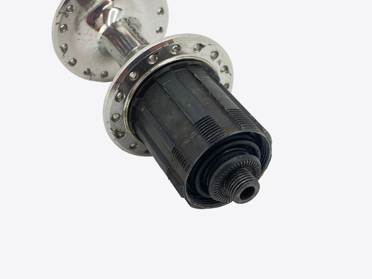 close up of the freehub body