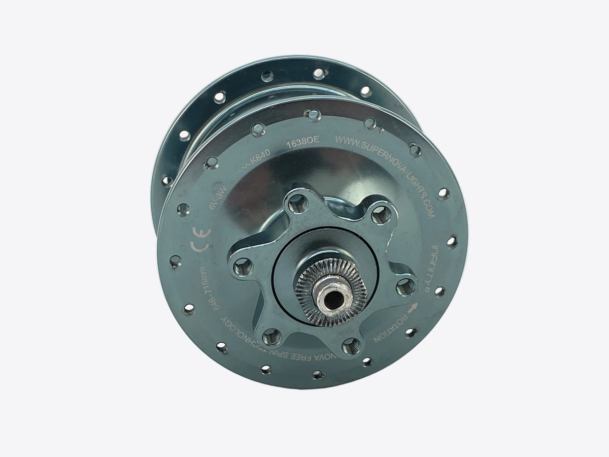 left side view of the hub
