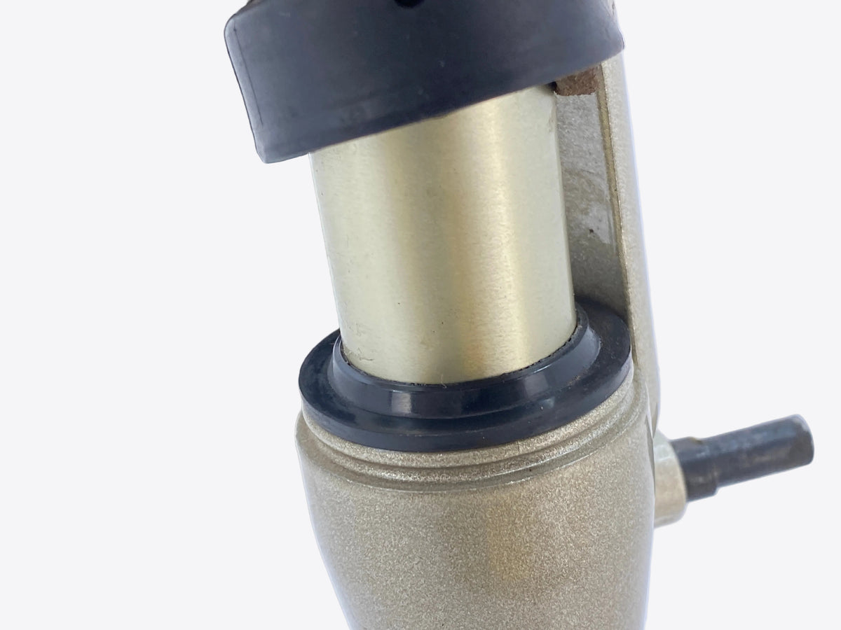 close up of the stanchion tube