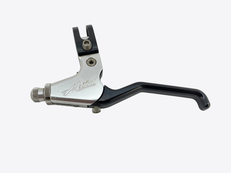 close up of the left lever