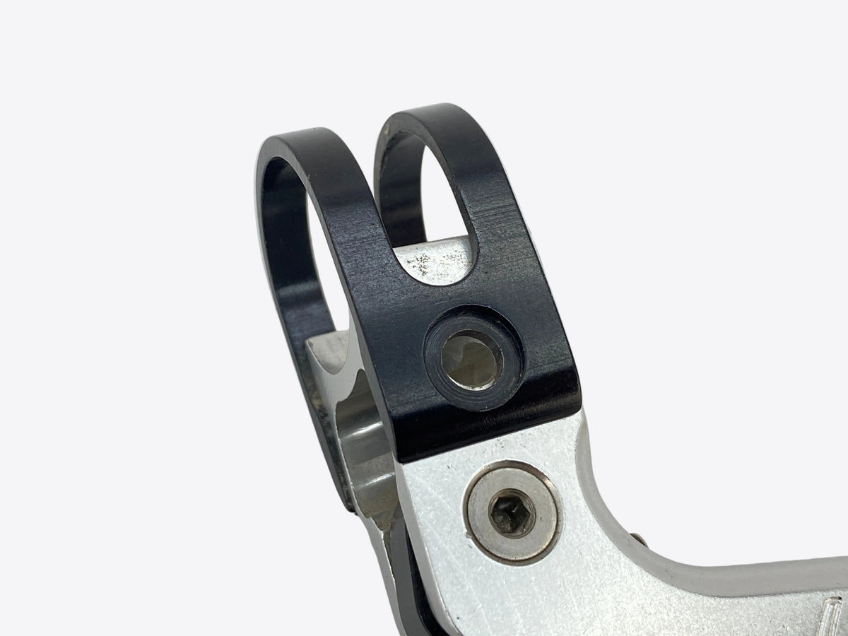 close up of clamp missing bolt