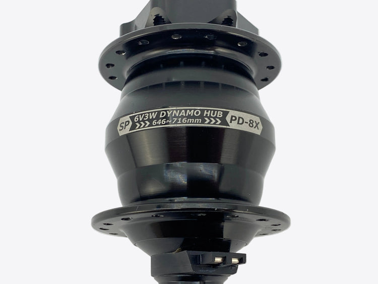 close up of the hub label