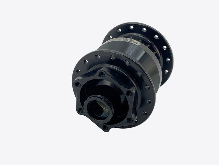 close up of the left axle end