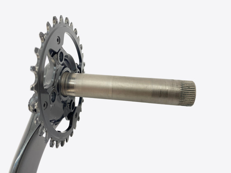 close up of the spindle