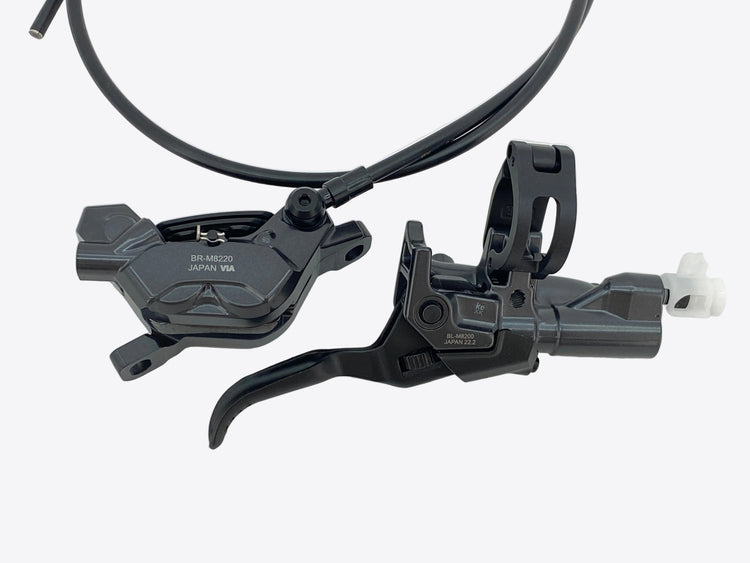 underside view of the brakes