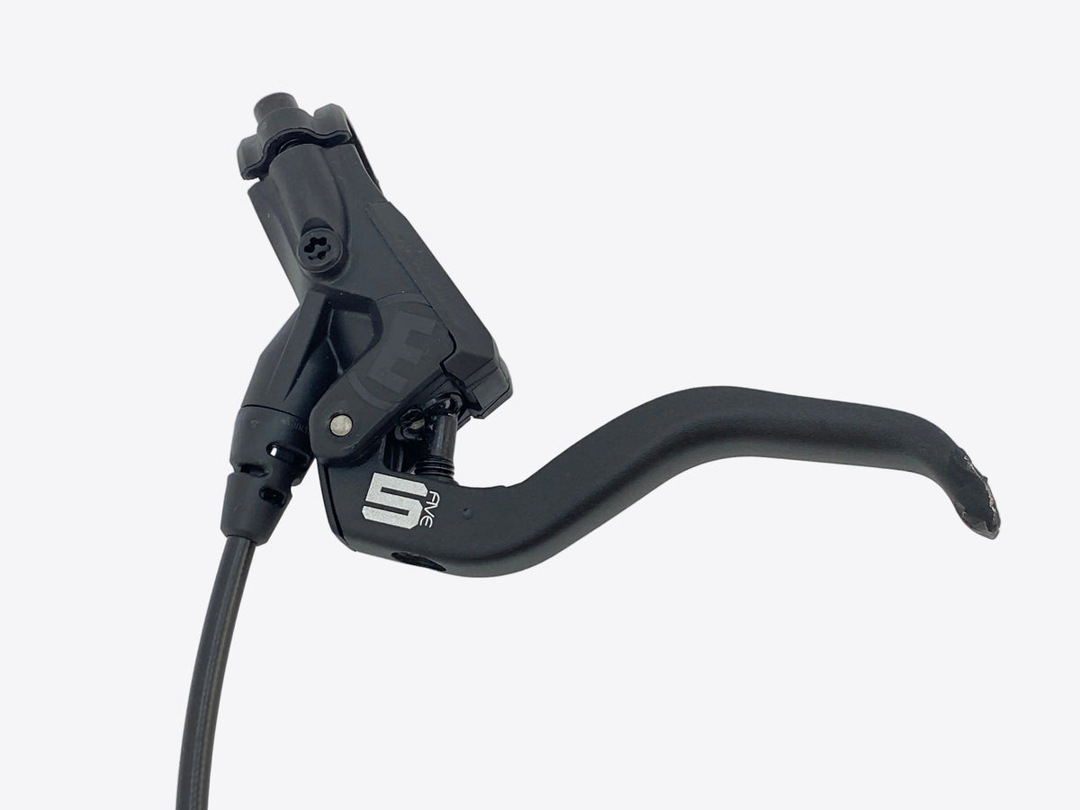 top view of the brake lever
