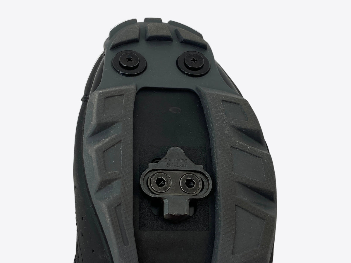 close up of the shoe cleat