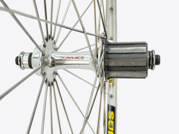 close up of the rear hub