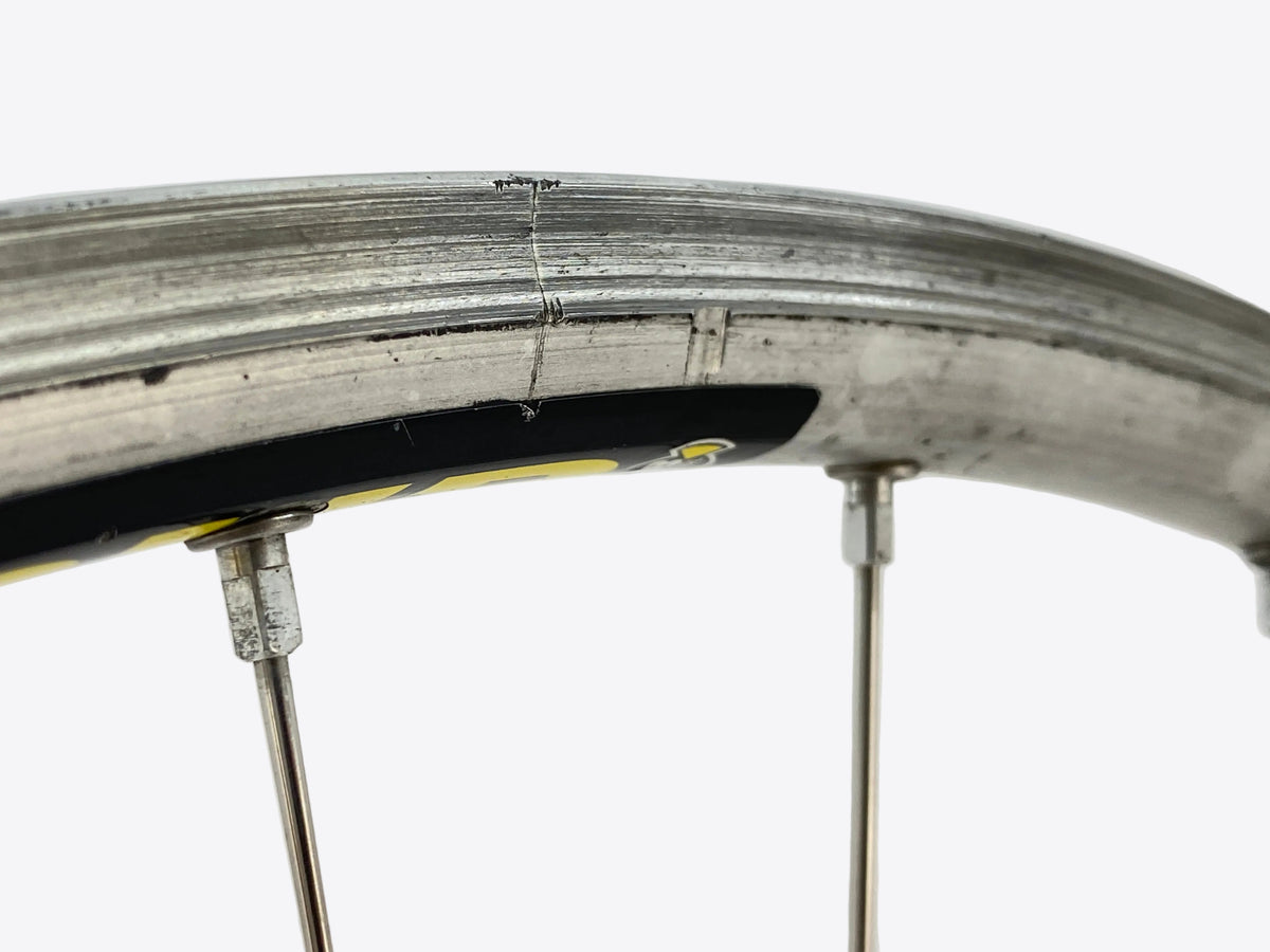 scratch across the brake surface