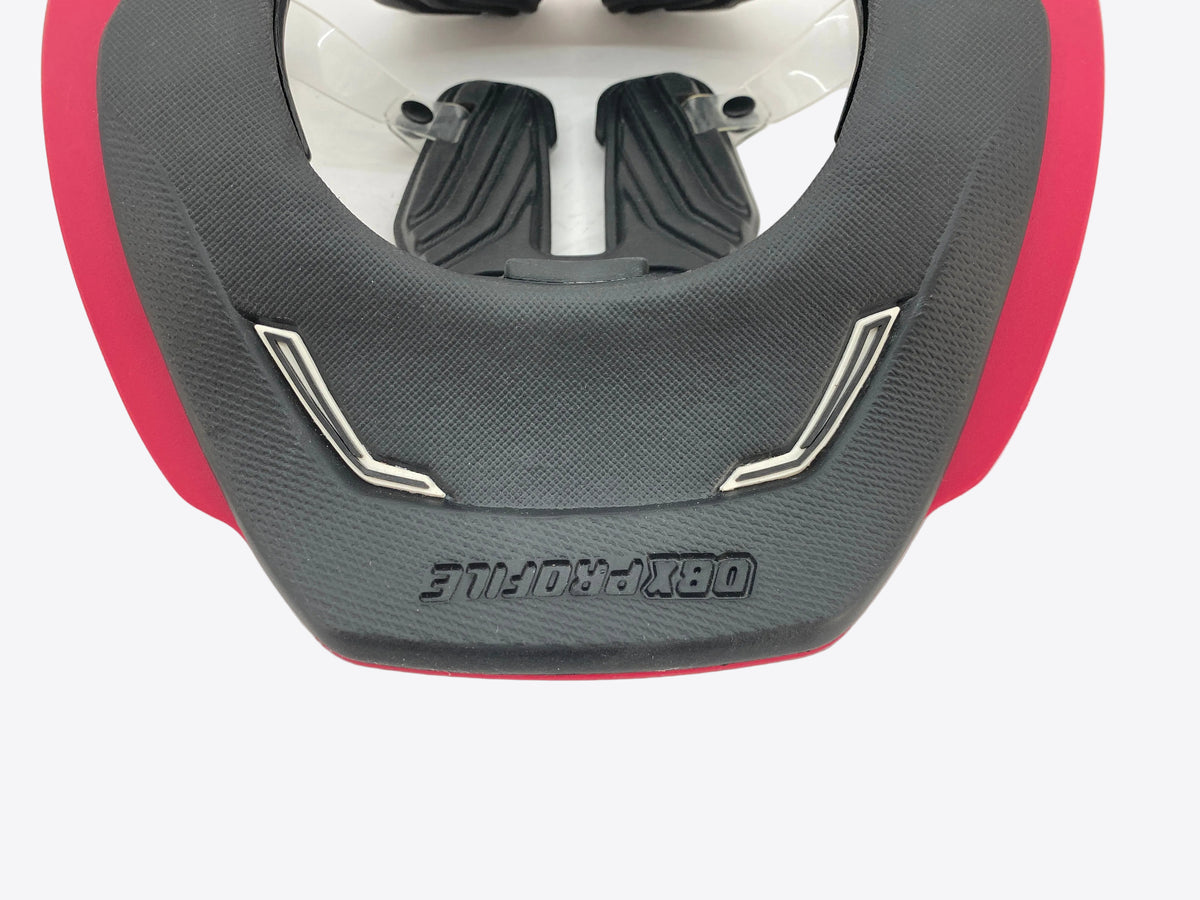 close up of the rear collar