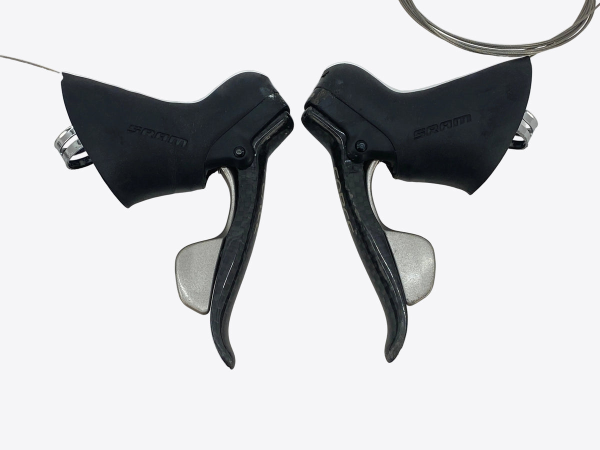 side view of the levers