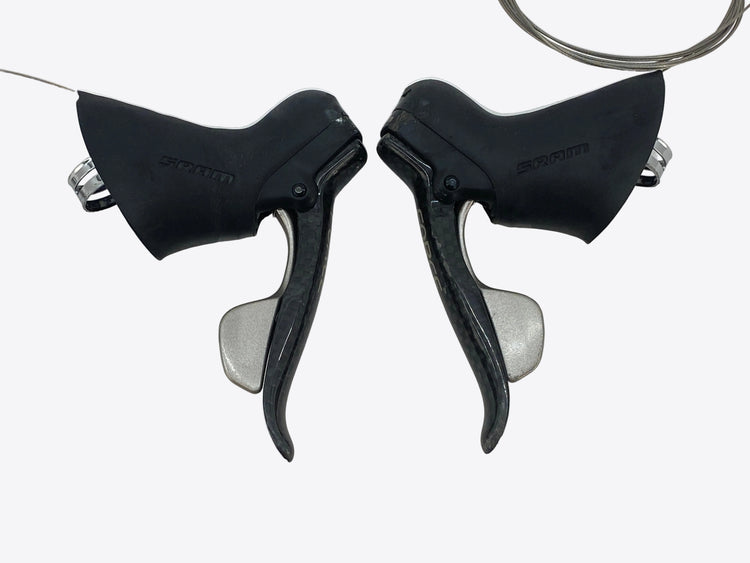 side view of the levers