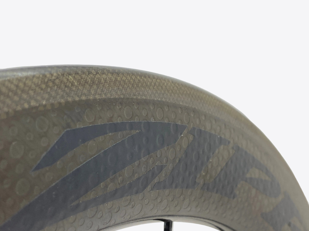 close up of the brake track