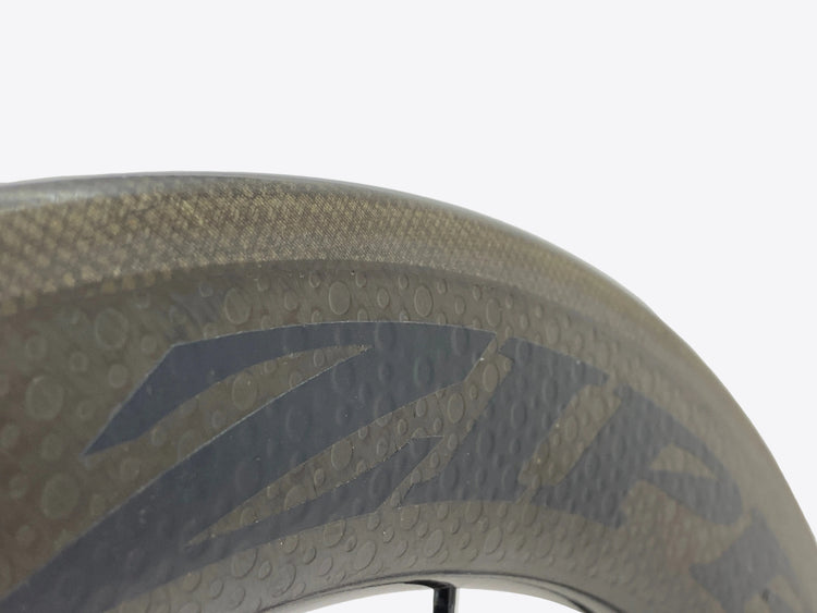 close up of the brake track