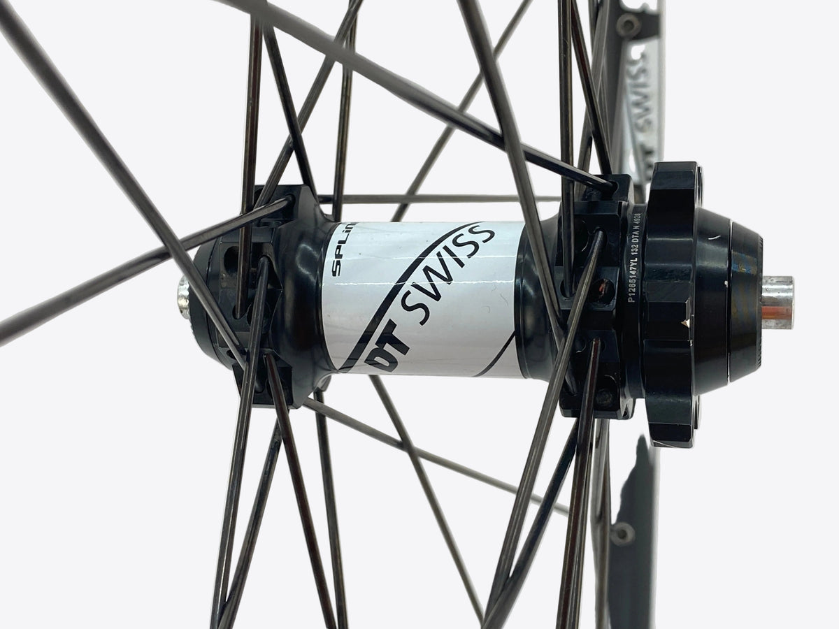close up of the front hub