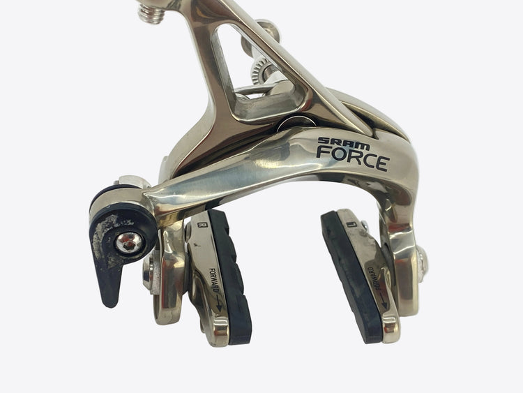 close up of the front brake