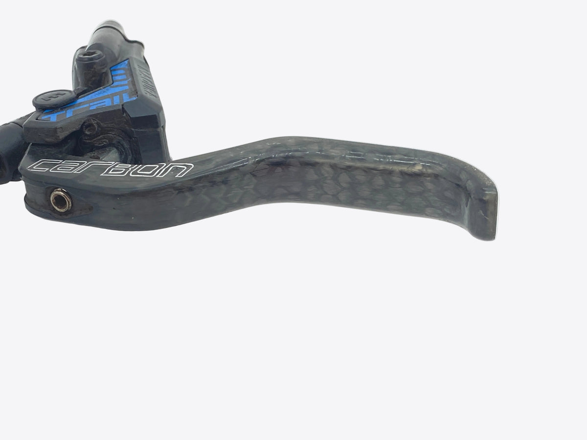 close up of the carbon lever blade