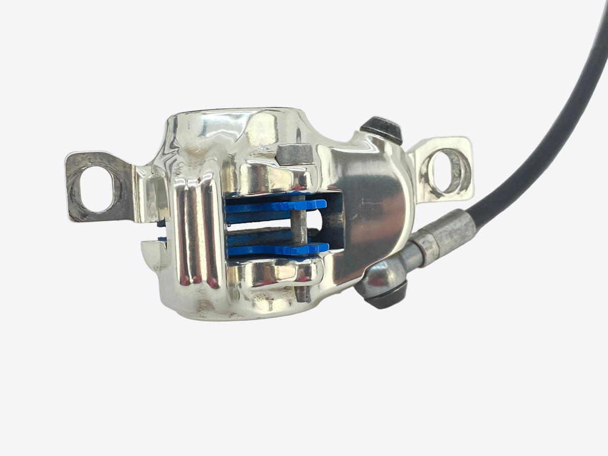 top view of the rear  caliper