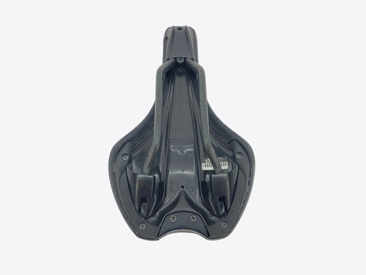 underside view of the saddle