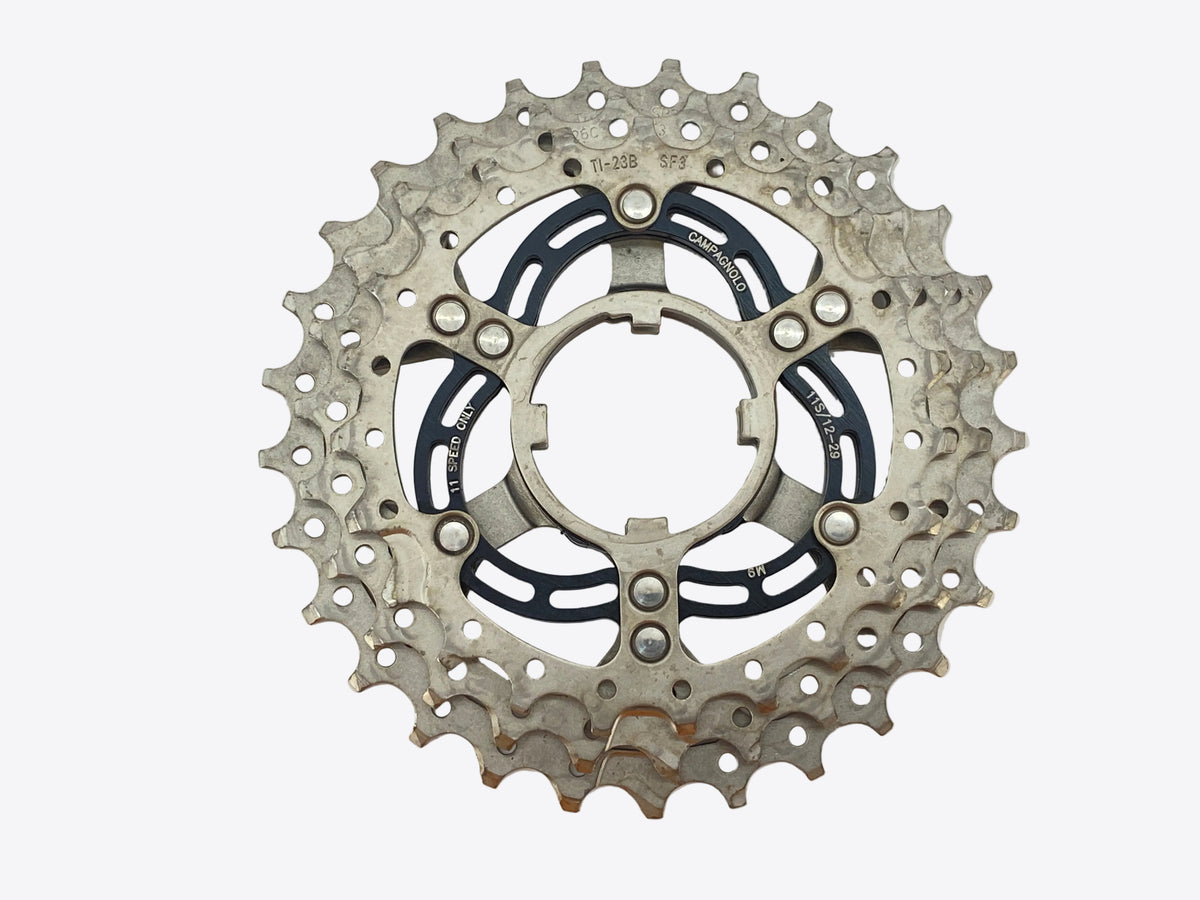 view of the titanium cogs