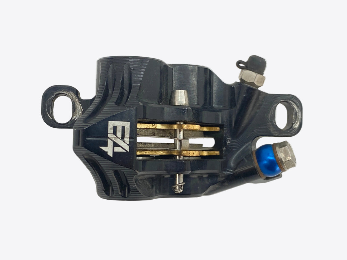 top view of the front caliper