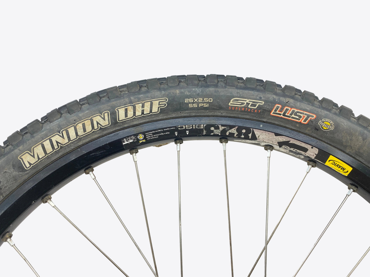 view of the tire label