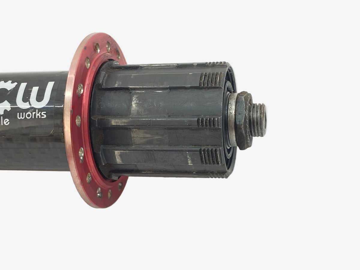 close up of the freehub body
