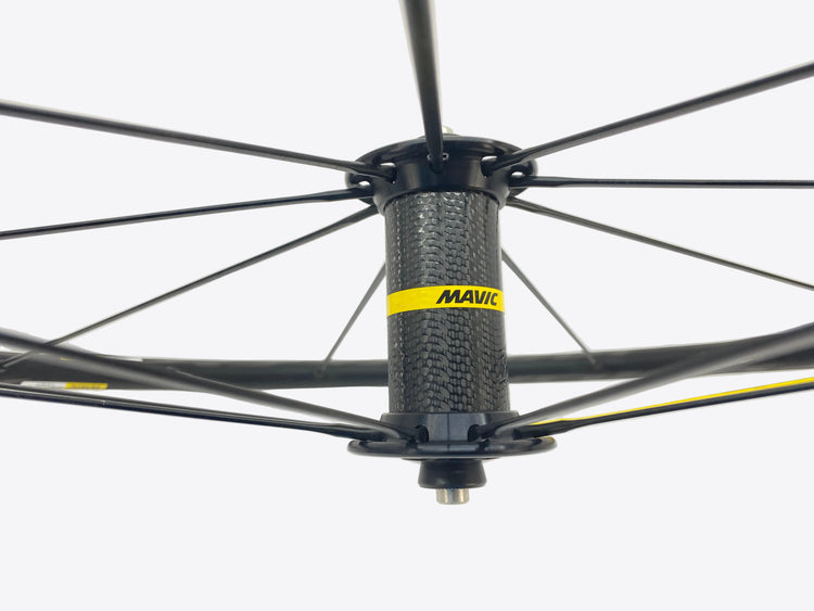 close up of the front hub