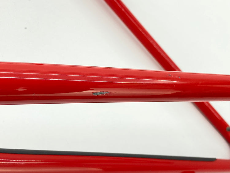 scratches on the left chainstay