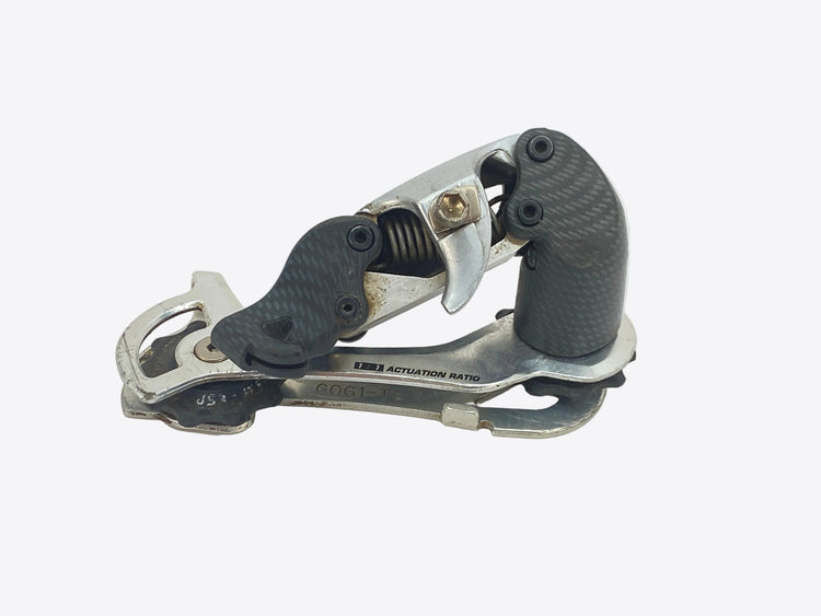 underside view of the derailleur