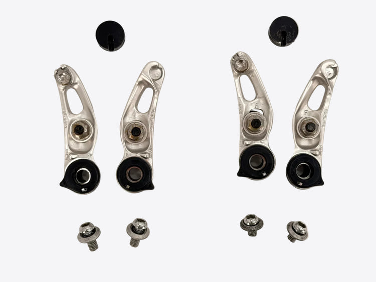 two sets of XTR canti brakes back side