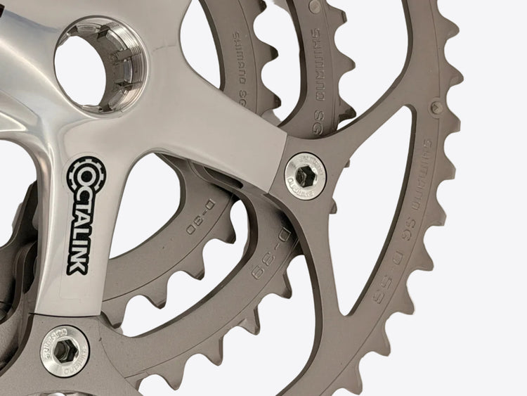 Vintage NOS Shimano Dura-Ace FC-7703 Triple Crankset + Ultegra BB-6500 Octalink