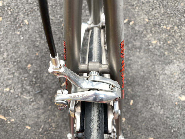 Vintage DBR Sandvik Titanium Road Bike 56 USA Dura Ace Wound Up