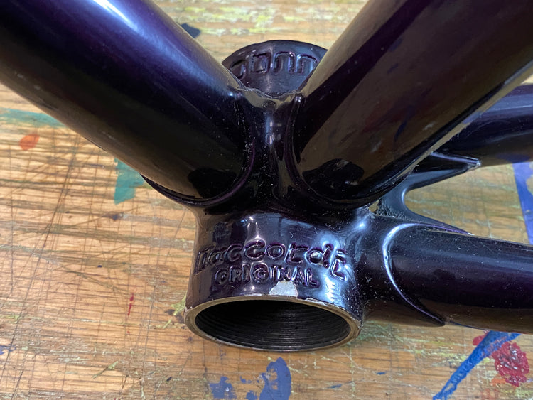 Vintage Steel Lugged Daccordi Original Frame 54 Purple