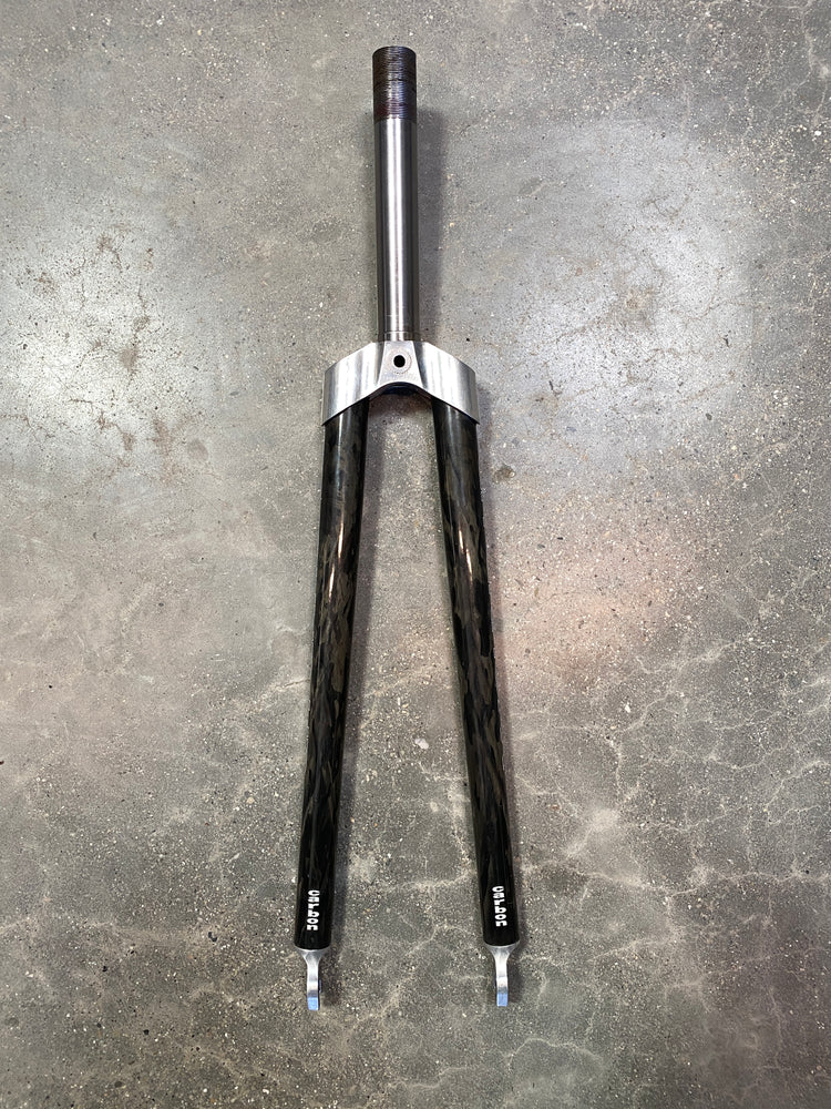 Wound Up Carbon 700c Fork Rim Brake Quick Release 1" Threaded