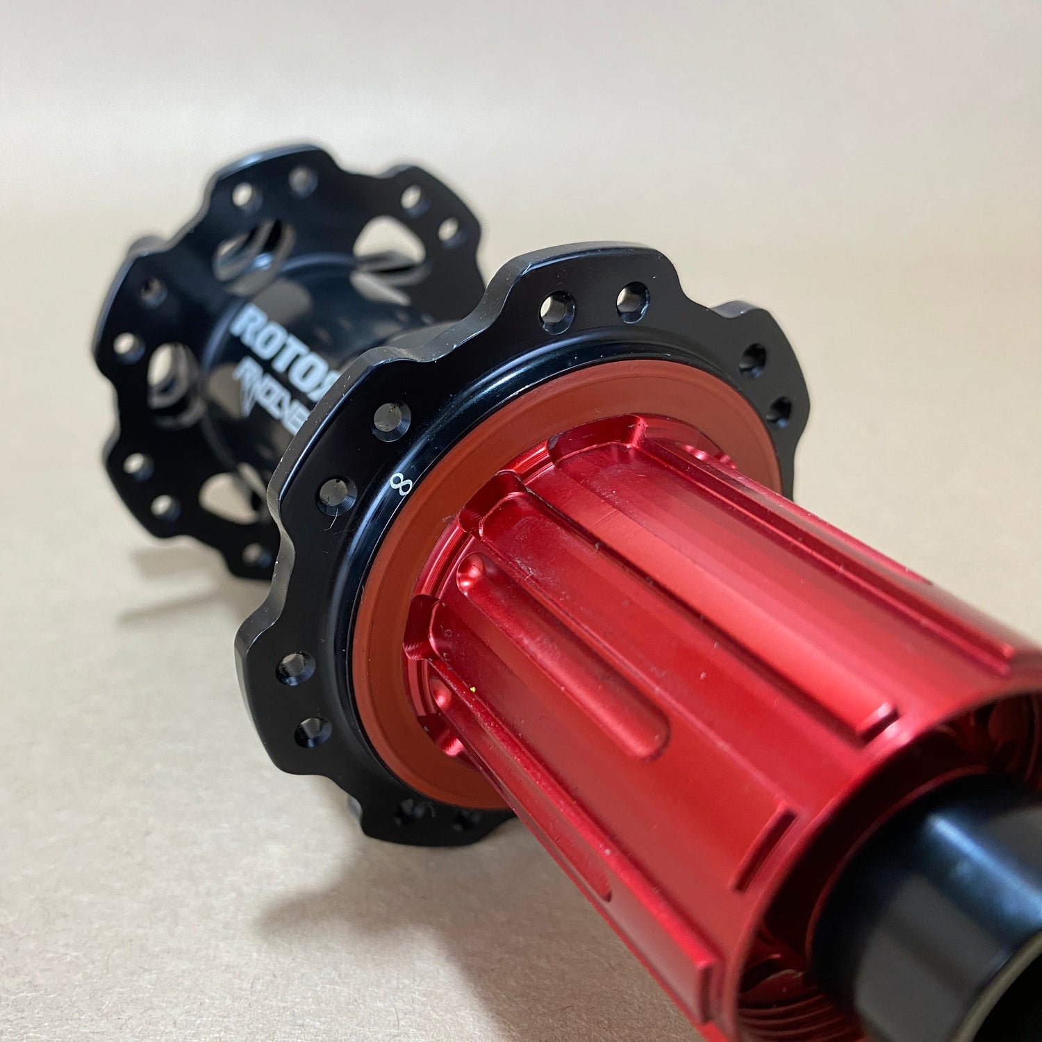 close up of the hub flange