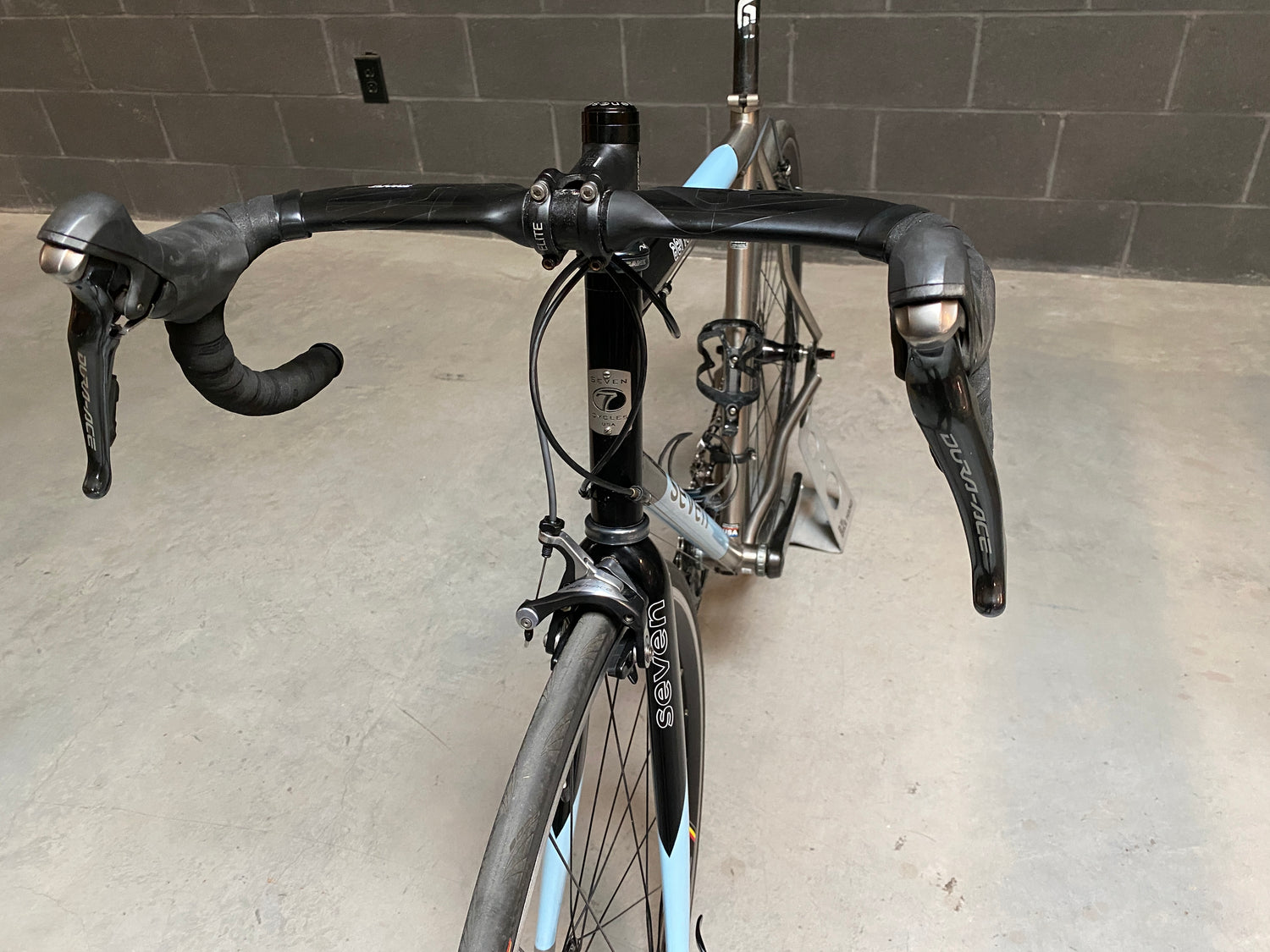 view of the handlebar and controls