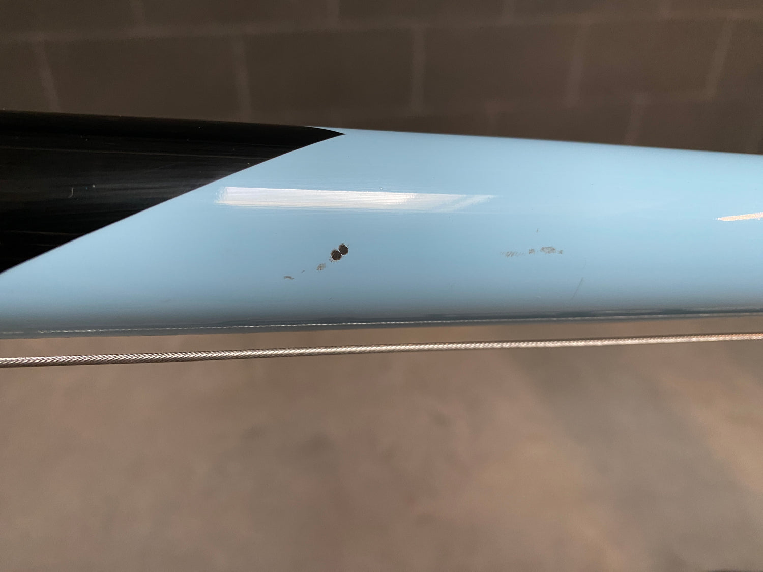 small scratches on the top tube