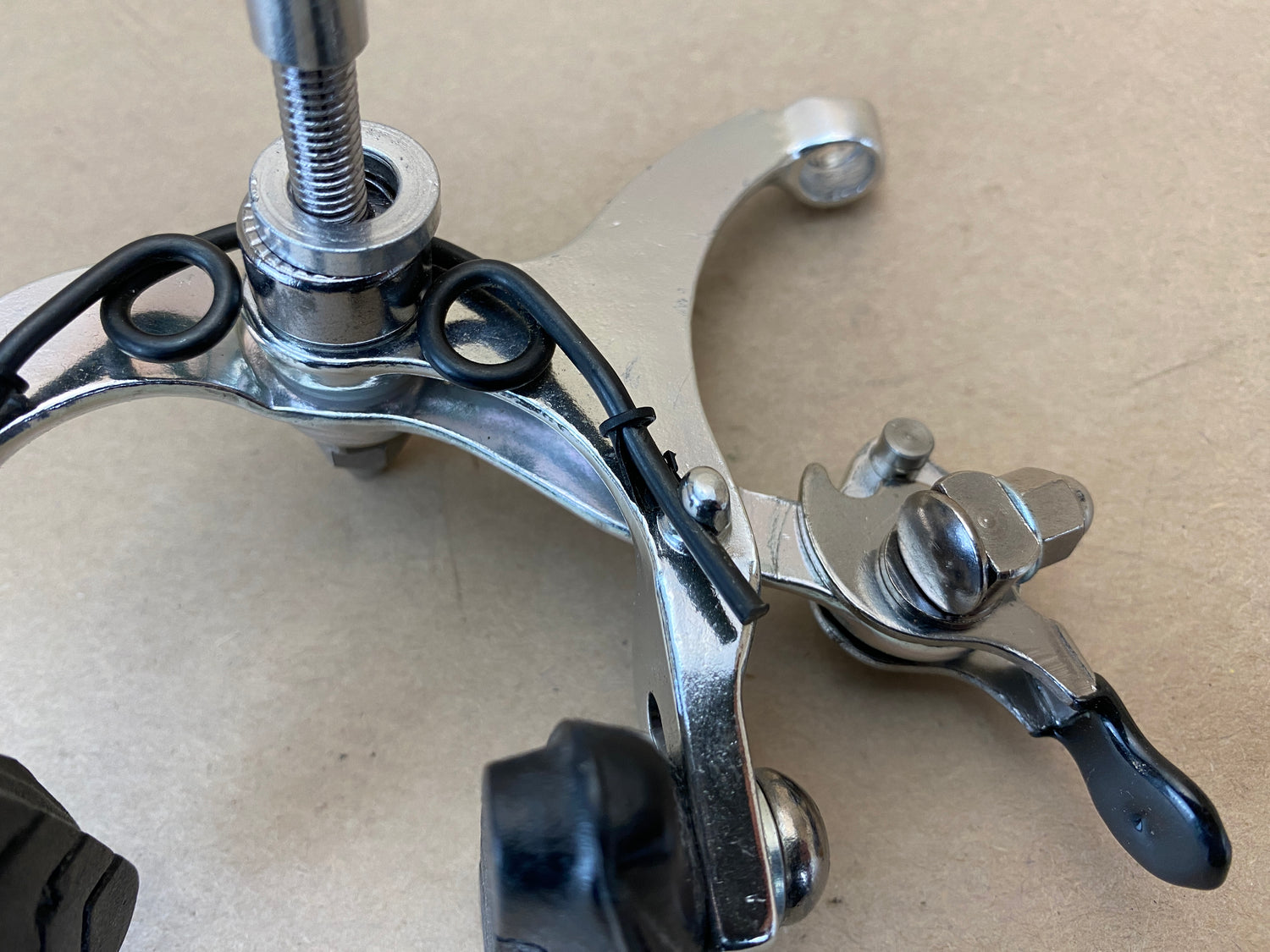close up of return spring